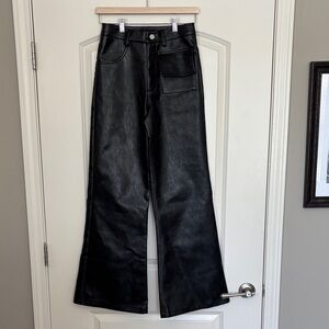 Men's Black Wide-Leg Pants